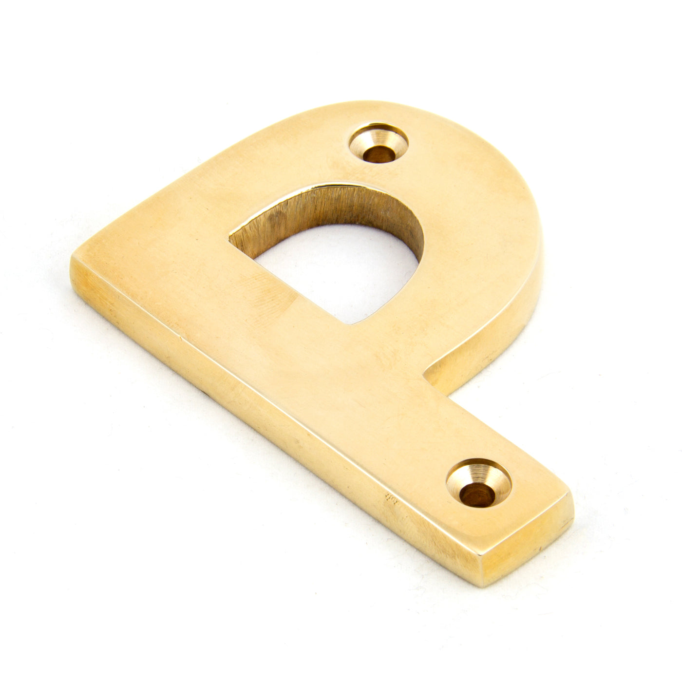 From The Anvil 83801P - Polished Brass Letter P #finish_polished-brass