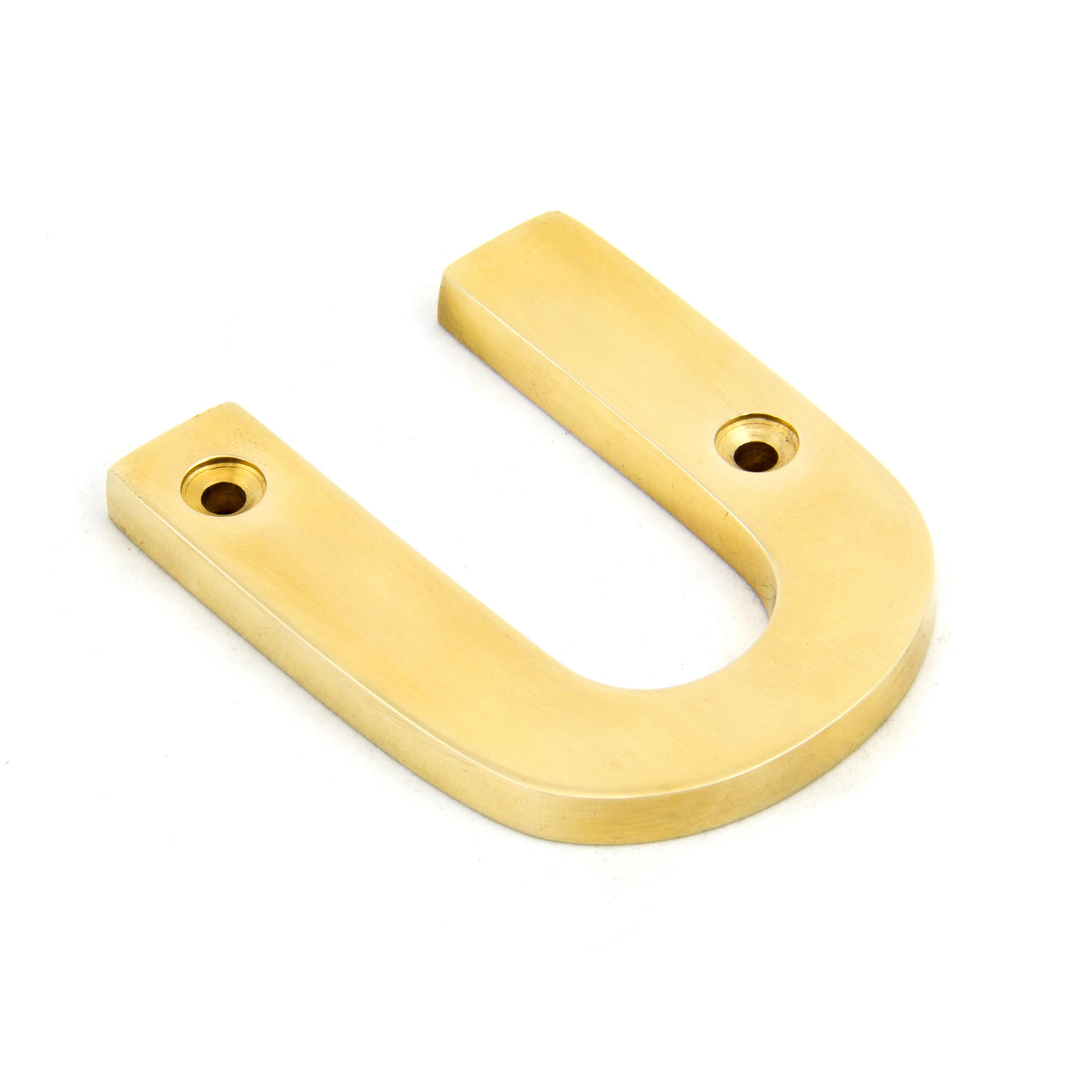 From The Anvil 83801U - Polished Brass Letter U #finish_polished-brass