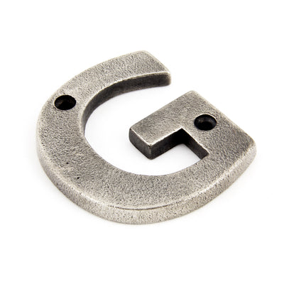 From The Anvil 83803G - Antique Pewter Letter G #finish_antique-pewter