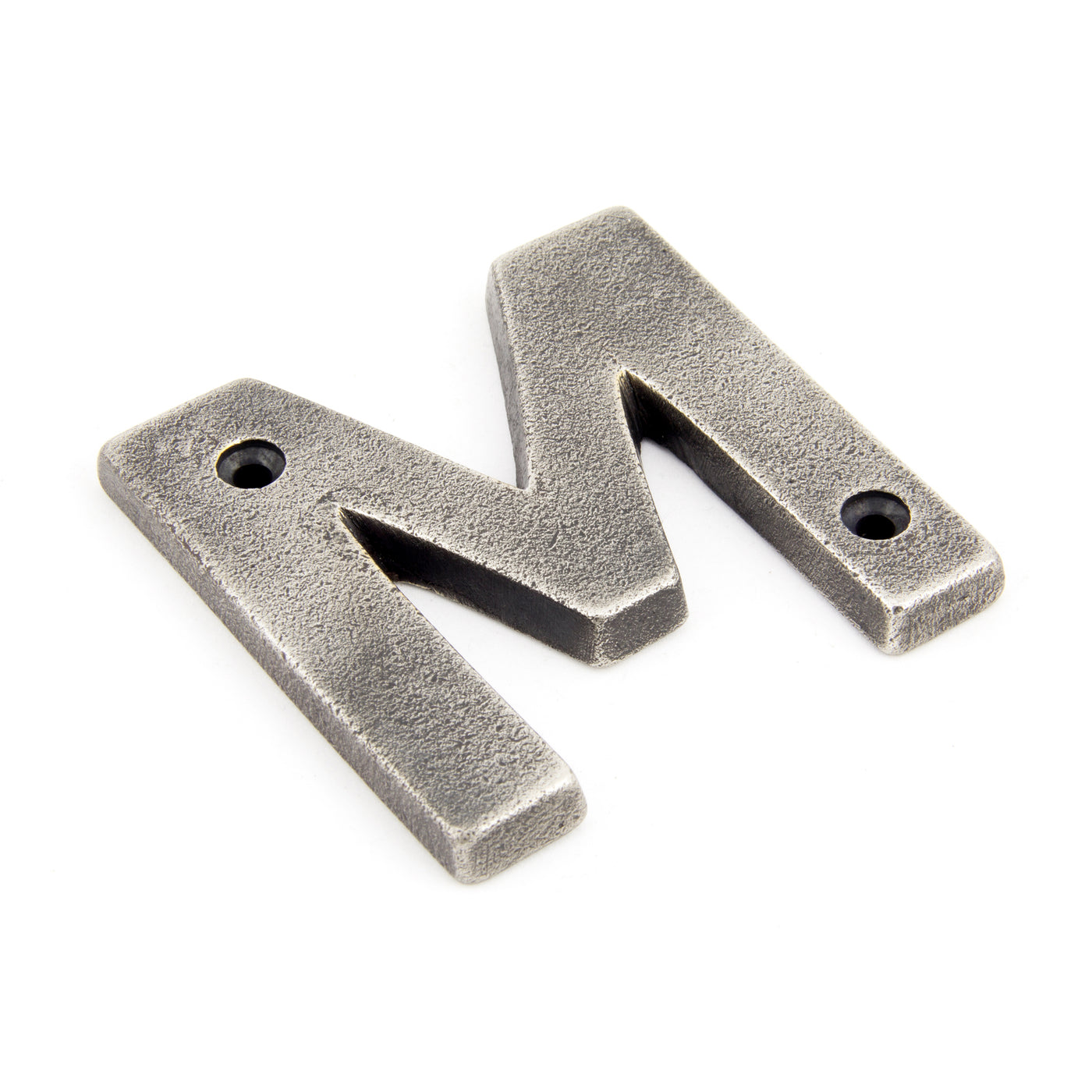 From The Anvil 83803M - Antique Pewter Letter M #finish_antique-pewter