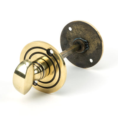 From The Anvil 83804 - Aged Brass Round Bathroom Thumbturn #finish_aged-brass