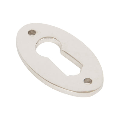 From The Anvil 83810 - Polished Nickel Oval Escutcheon  #finish_polished-nickel