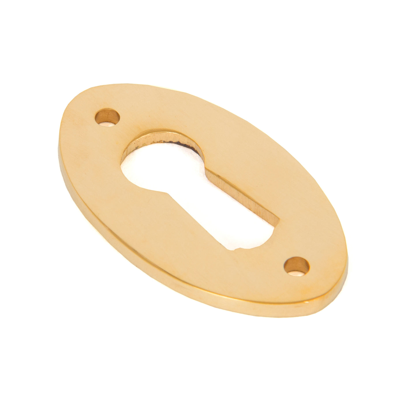 From The Anvil 83812 - Polished Brass Oval Escutcheon  #finish_polished-brass