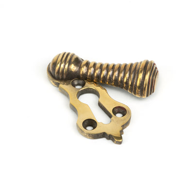 From The Anvil 83817 - Aged Brass Beehive Escutcheon #finish_aged-brass