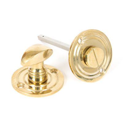 From The Anvil 83825 - Polished Brass Round Bathroom Thumbturn  #finish_polished-brass