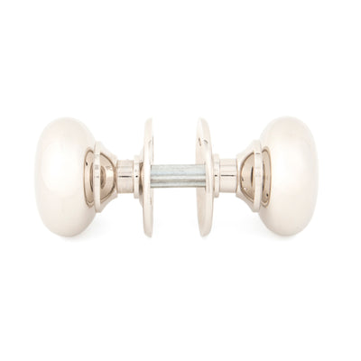 From The Anvil 83839 - Polished Nickel Mushroom Mortice/Rim Knob Set