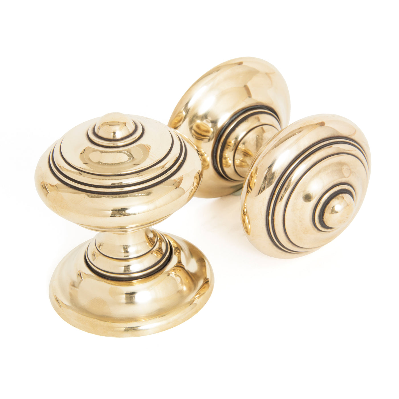 From The Anvil 83864 - Aged Brass Elmore Concealed Mortice Knob Set  #finish_aged-brass