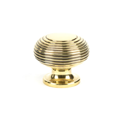 From The Anvil 83866 - Aged Brass Beehive Cabinet Knob 40mm #finish_aged-brass