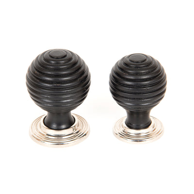 From The Anvil 83870 - Ebony and PN Beehive Cabinet Knob 38mm