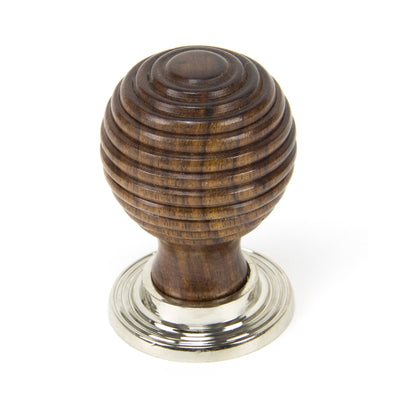 From The Anvil 83874 - Rosewood and PN Beehive Cabinet Knob 38mm #finish_rosewood-&-polished-nickel