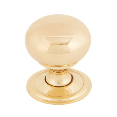 From The Anvil 83883 - Polished Brass Mushroom Cabinet Knob 32mm #finish_polished-brass