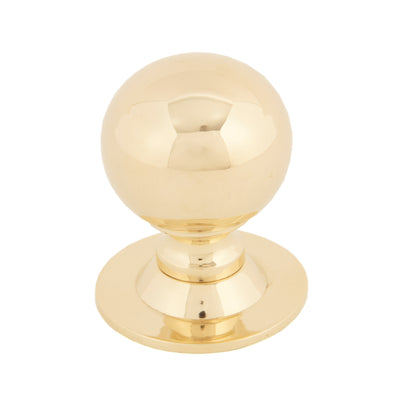 From The Anvil 83887 - Polished Brass Ball Cabinet Knob 31mm #finish_polished-brass