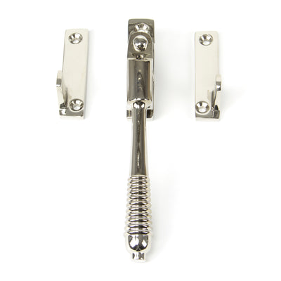 From The Anvil 83912 - Polished Nickel Night-Vent Locking Reeded Fastener