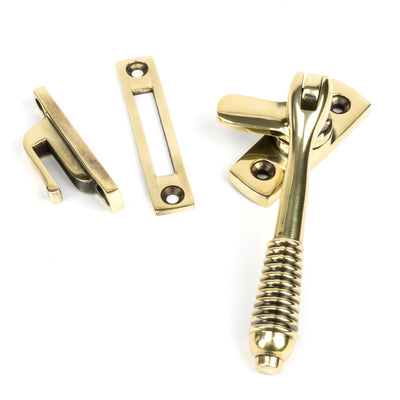 From The Anvil 83917 - Aged Brass Locking Reeded Fastener #finish_aged-brass