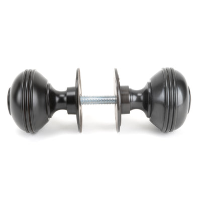 From The Anvil 83946 - Aged Bronze 63mm Prestbury Mortice/Rim Knob Set