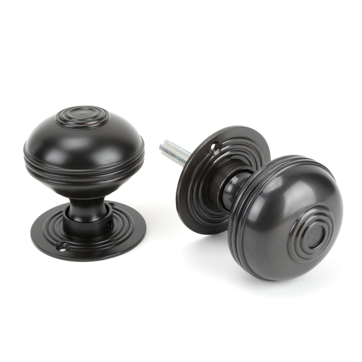 From The Anvil 83946 - Aged Bronze 63mm Prestbury Mortice/Rim Knob Set #finish_aged-bronze