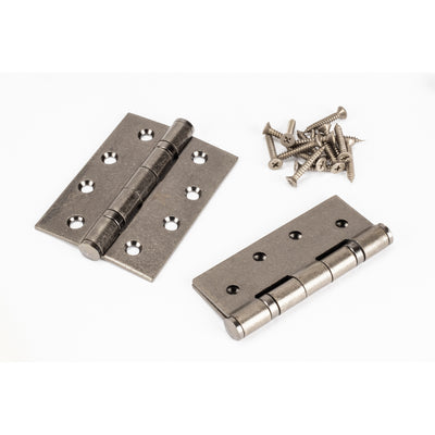 From The Anvil 90027 - Pewter 4" Ball Bearing Butt Hinge (Pair) ss