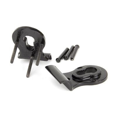 From The Anvil 90039 - Black 50mm Euro Door Pull (Back to Back fixings) #finish_black