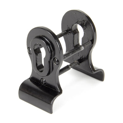 From The Anvil 90039 - Black 50mm Euro Door Pull (Back to Back fixings)  #finish_black