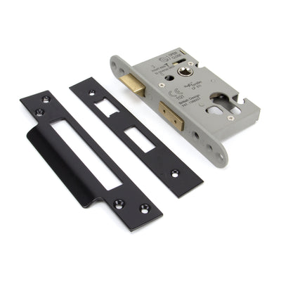 From The Anvil 90055 - Black 2½" Euro Profile Sash Lock #finish_black