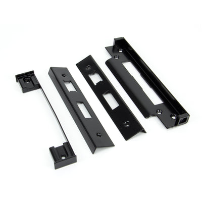 From The Anvil 90057 - Black ½" Euro Sash Lock Rebate Kit #finish_black