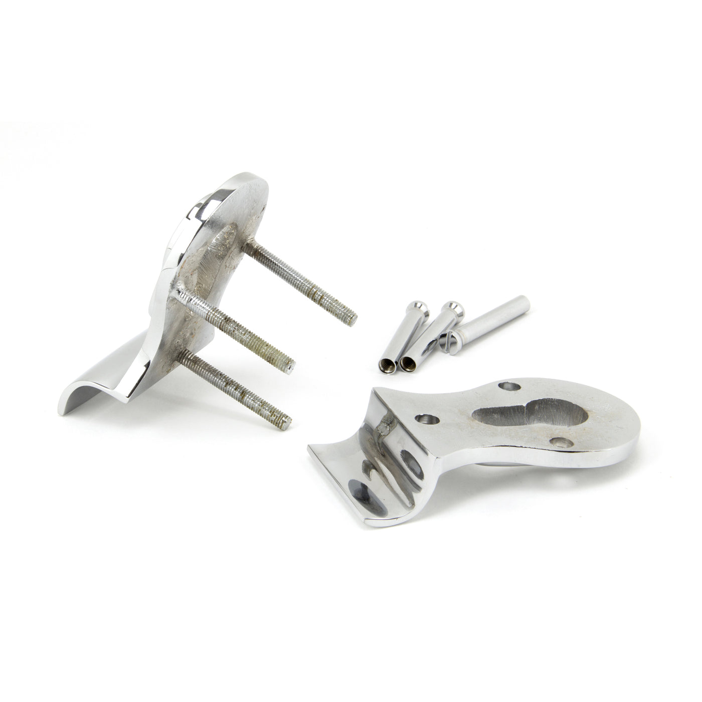 From The Anvil 90066 - Polished Chrome 50mm Euro Door Pull (Back to Back fixings) #finish_polished-chrome