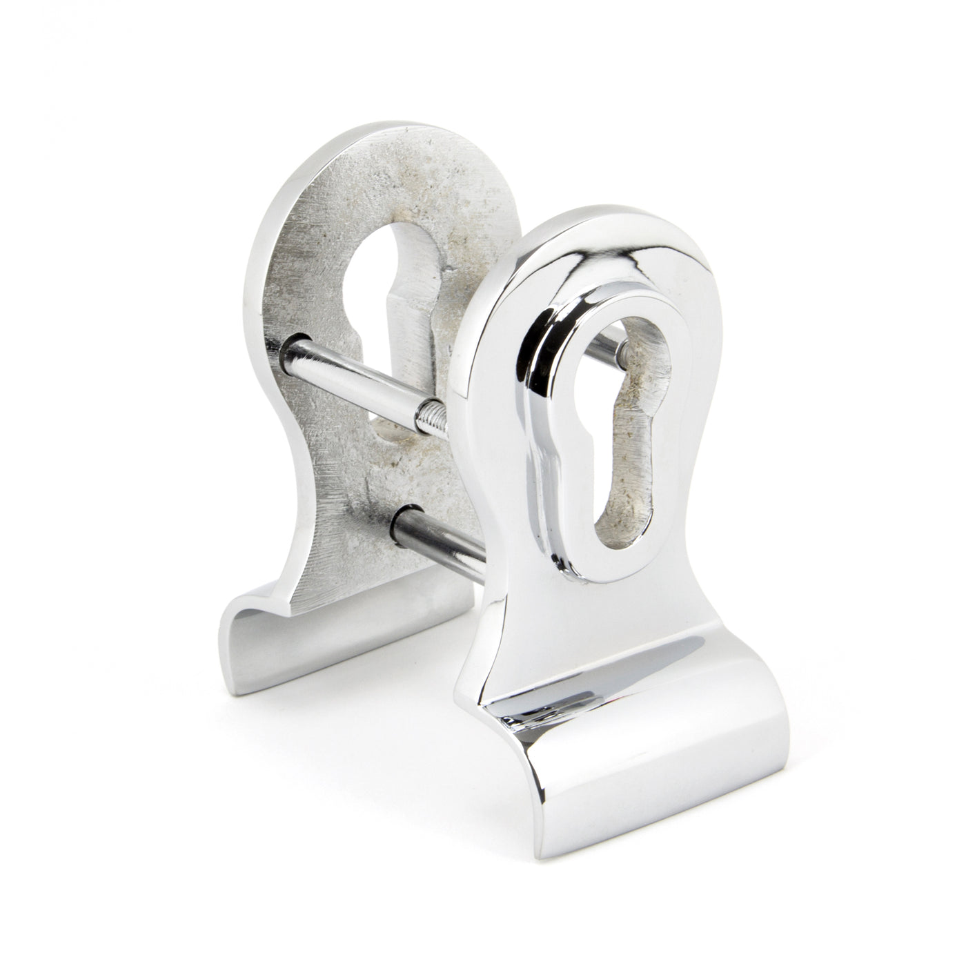 From The Anvil 90066 - Polished Chrome 50mm Euro Door Pull (Back to Back fixings)  #finish_polished-chrome