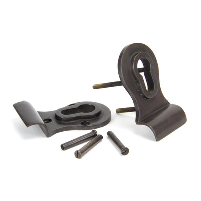 From The Anvil 90067 - Aged Bronze 50mm Euro Door Pull (Back to Back fixings) #finish_aged-bronze