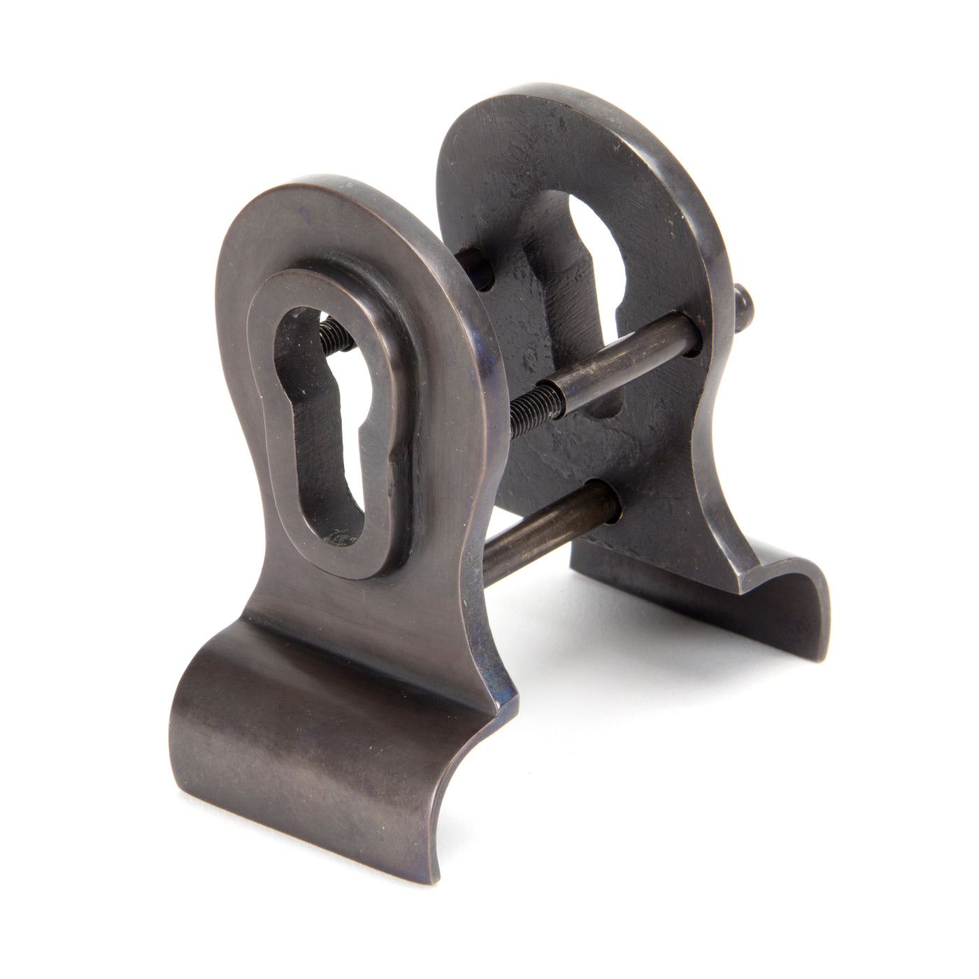 From The Anvil 90067 - Aged Bronze 50mm Euro Door Pull (Back to Back fixings)  #finish_aged-bronze