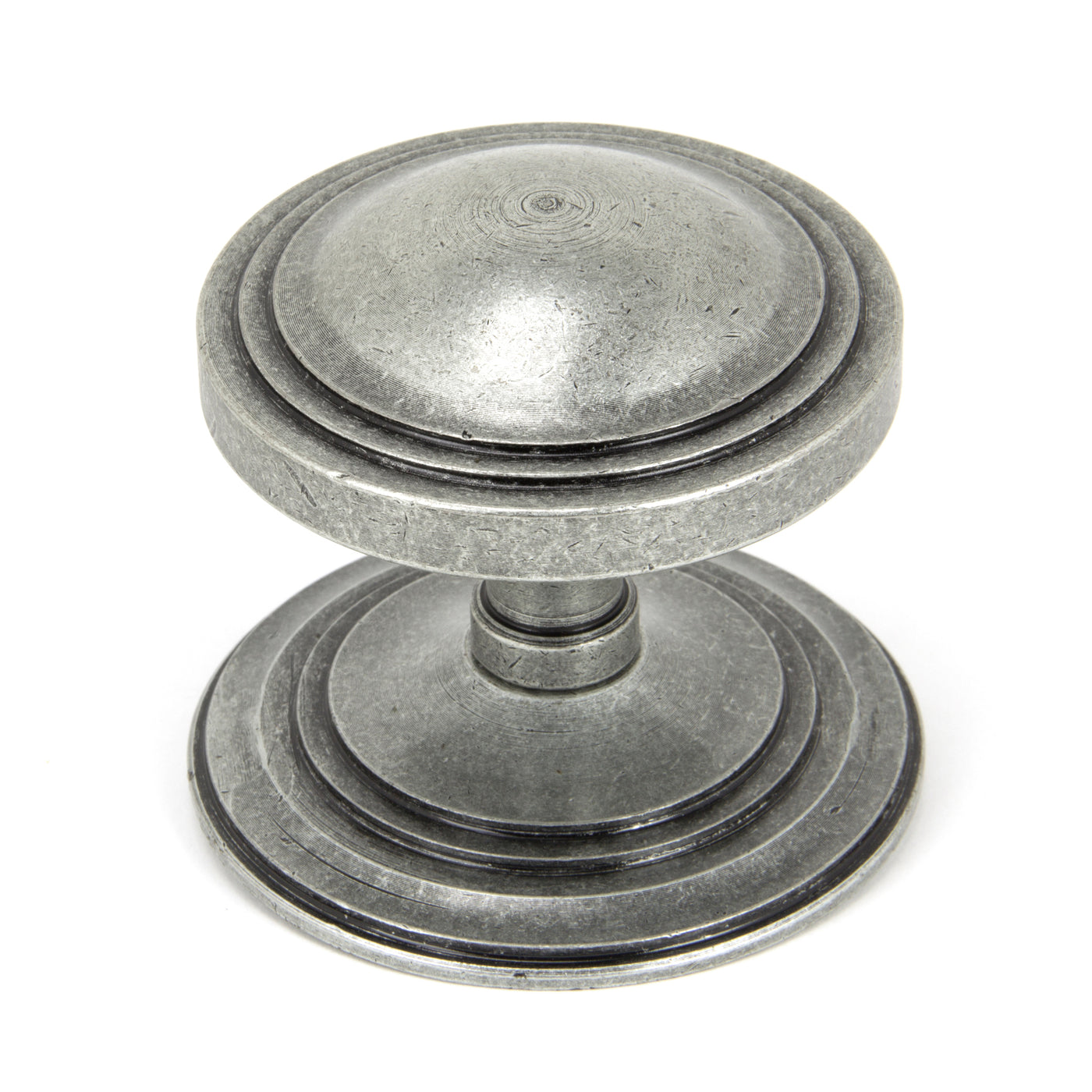 From The Anvil 90069 - Pewter Art Deco Centre Door Knob  #finish_pewter-patina