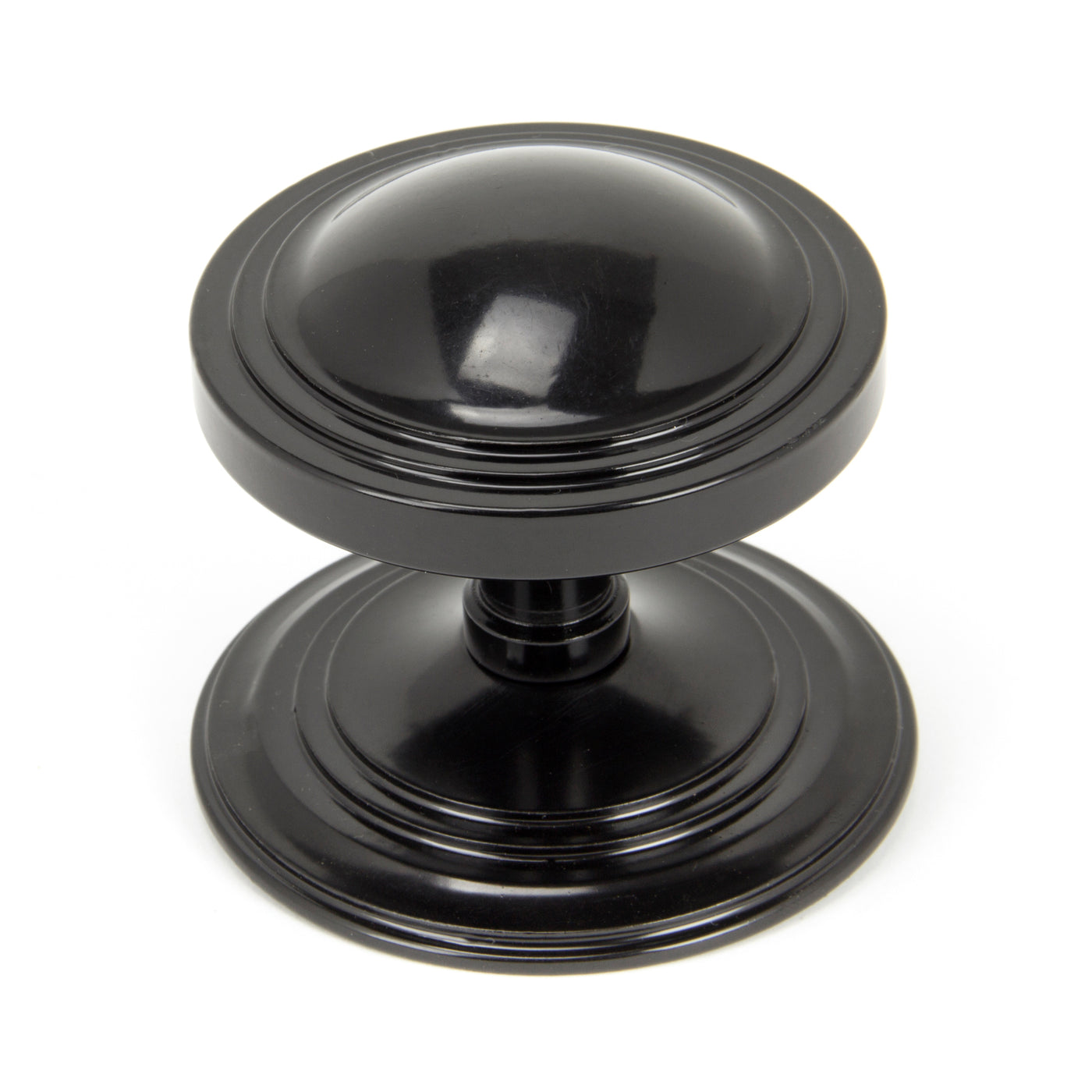 From The Anvil 90070 - Black Art Deco Centre Door Knob  #finish_black