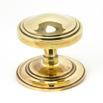 From The Anvil 90071 - Aged Brass Art Deco Centre Door Knob  #finish_aged-brass