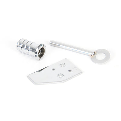 From The Anvil 90272 - Polished Chrome Key-Flush Sash Stop #finish_polished-chrome