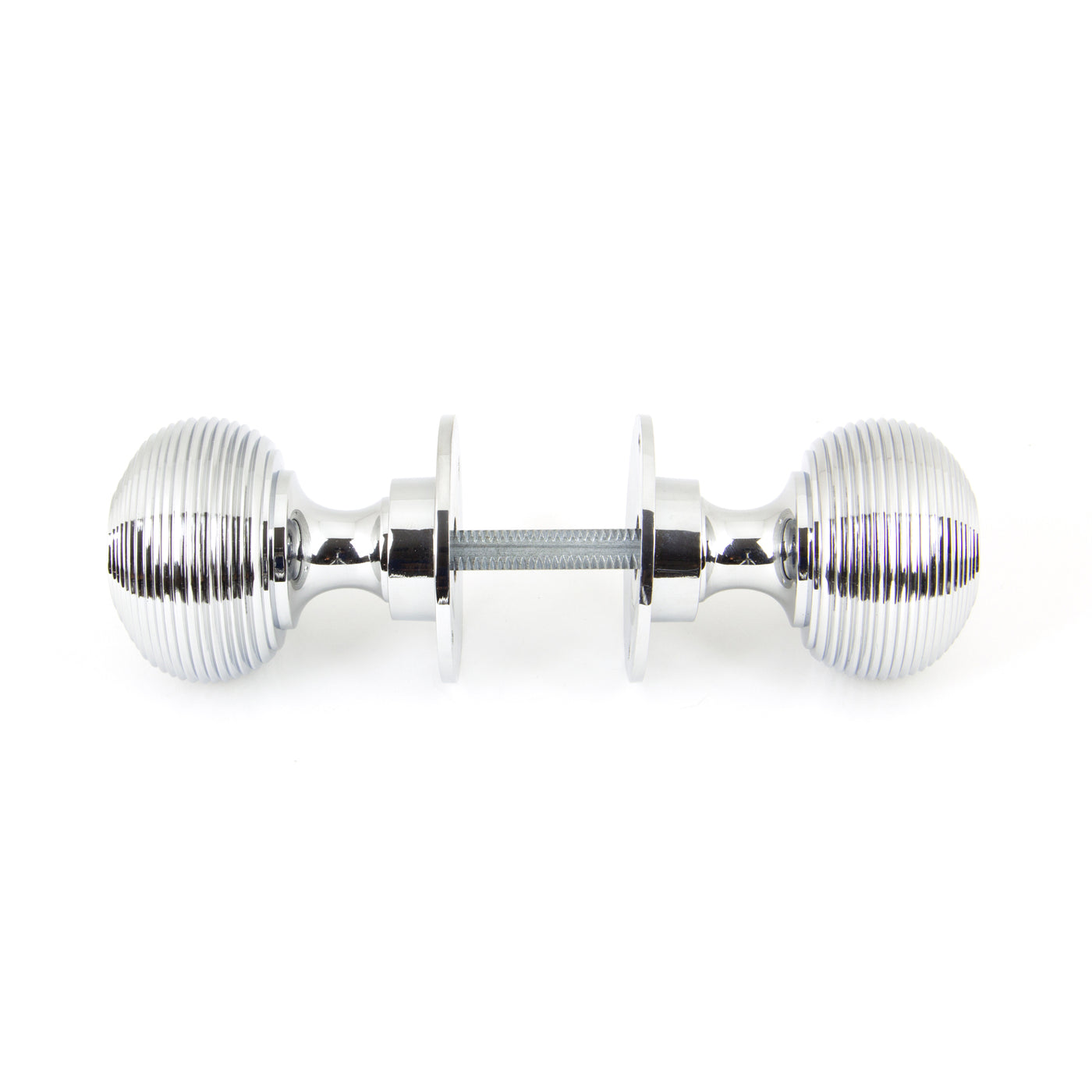 From The Anvil 90273 - Polished Chrome Heavy Beehive Mortice/Rim Knob Set #finish_polished-chrome