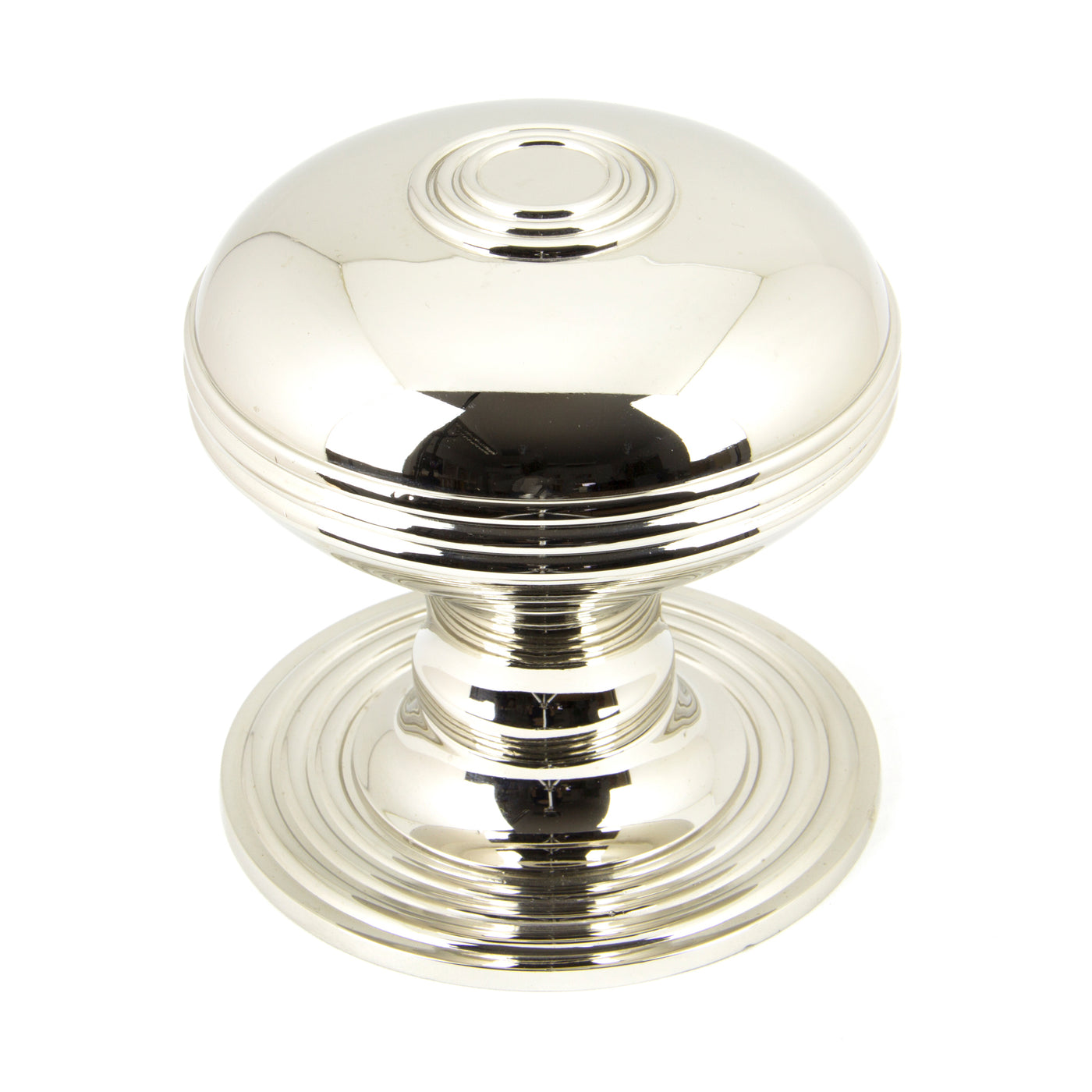 From The Anvil 90276 - Polished Nickel Prestbury Centre Door Knob  #finish_polished-nickel