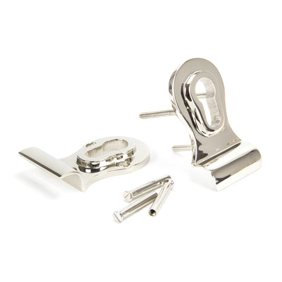 From The Anvil 90282 - Polished Nickel 50mm Euro Door Pull (Back to Back fixings) #finish_polished-nickel