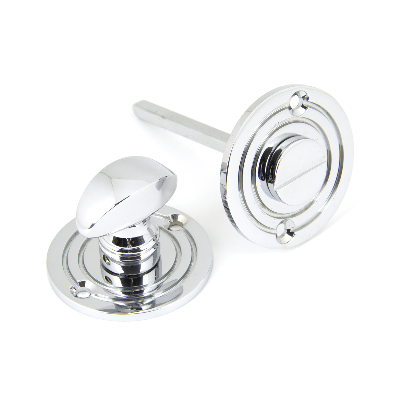 From The Anvil 90284 - Polished Chrome Round Bathroom Thumbturn  #finish_polished-chrome