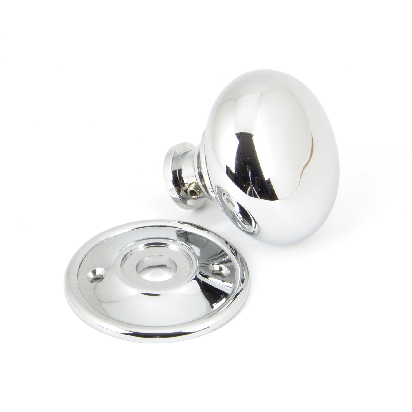 From The Anvil 90291 - Polished Chrome Mushroom Mortice/Rim Knob Set