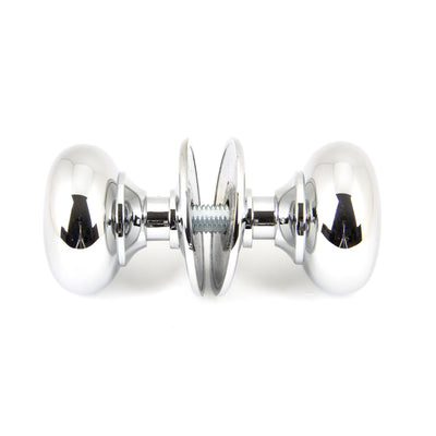 From The Anvil 90291 - Polished Chrome Mushroom Mortice/Rim Knob Set