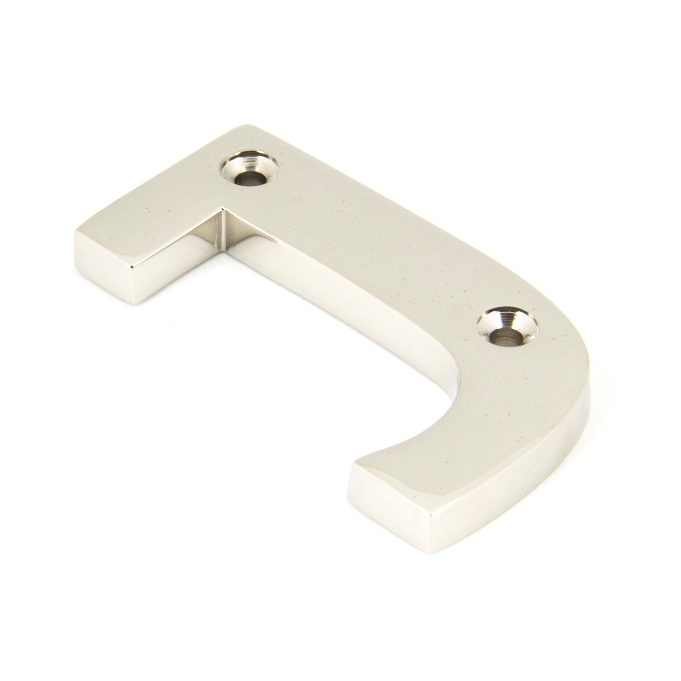 From The Anvil 90303J - Polished Nickel Letter J #finish_polished-nickel