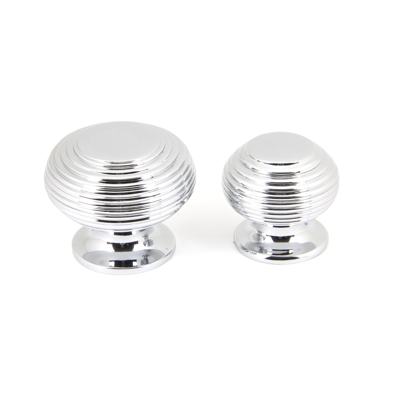 From The Anvil 90336 - Polished Chrome Beehive Cabinet Knob 40mm