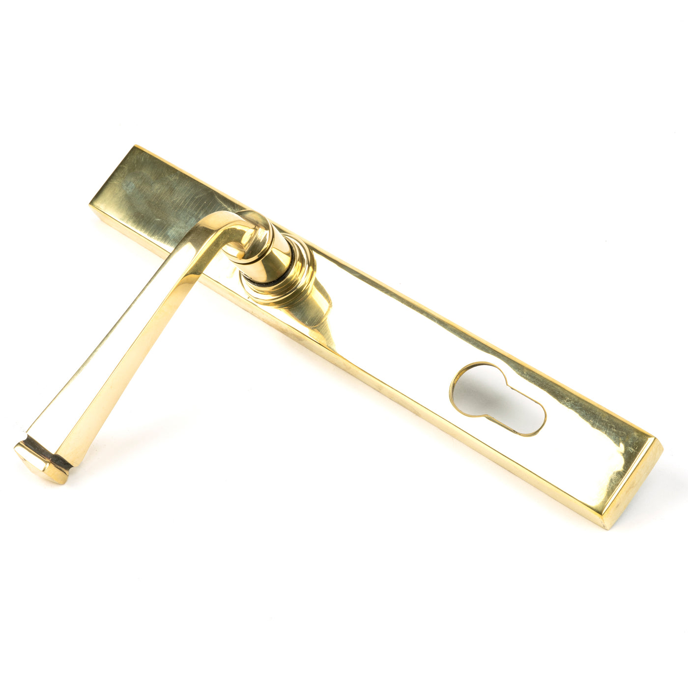 From The Anvil 90354 - Aged Brass Avon Slimline Lever Espag. Lock Set