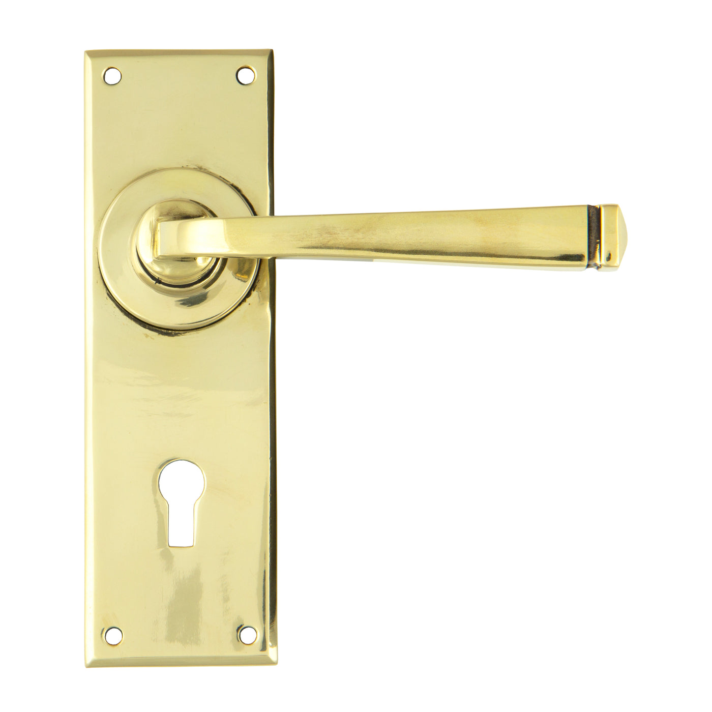 From The Anvil 90358 - Aged Brass Avon Lever Lock Set #finish_aged-brass