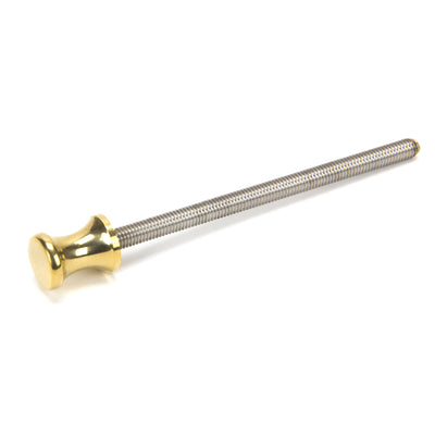 From The Anvil 90437 - Polished Brass ended SS M6 110mm Threaded Bar #finish_polished-brass