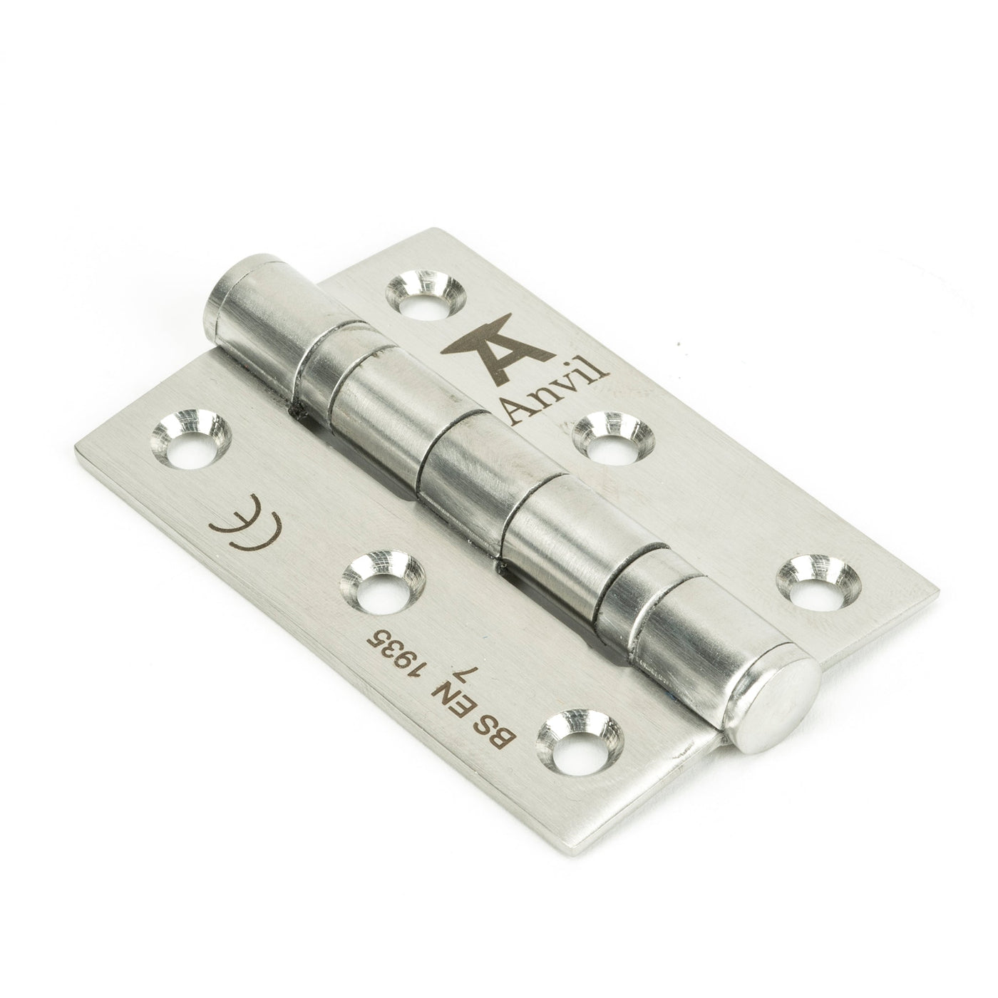 From The Anvil 91478 - External Beeswax 4" Ball Bearing Butt Hinge (pair) #finish_satin-stainless-steel