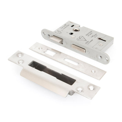 From The Anvil 91057 - SSS 2½" 5 Lever Heavy Duty BS Sash Lock #finish_satin-stainless-steel