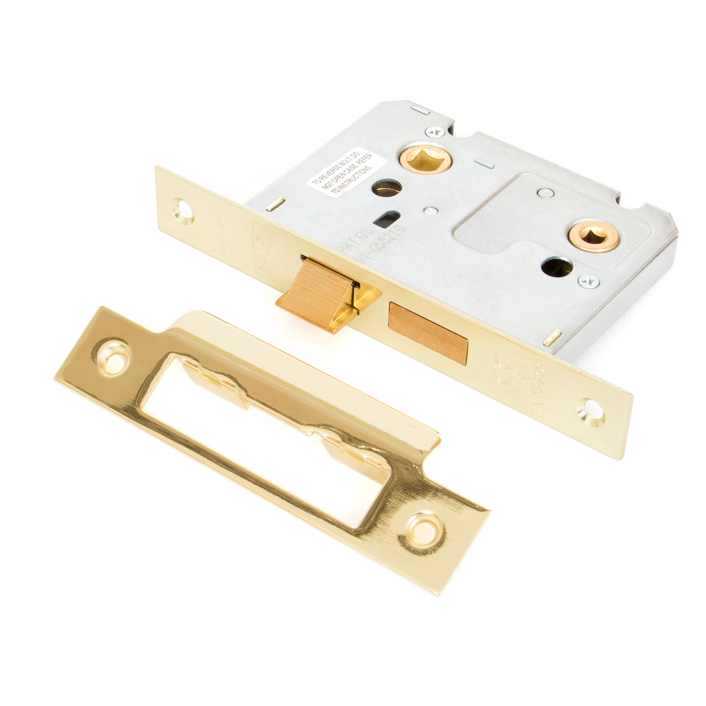 From The Anvil 91084 - Electro Brassed 3" Bathroom Mortice Lock #finish_electro-brass