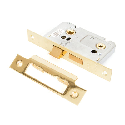 From The Anvil 91088 - Electro Brassed 2½" Bathroom Mortice Lock #finish_electro-brass