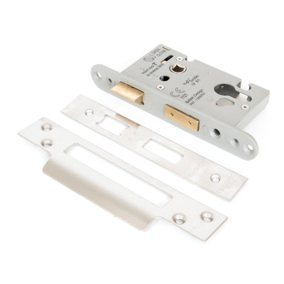 From The Anvil 91095 - SSS 2½" Euro Profile Sash Lock #finish_satin-stainless-steel