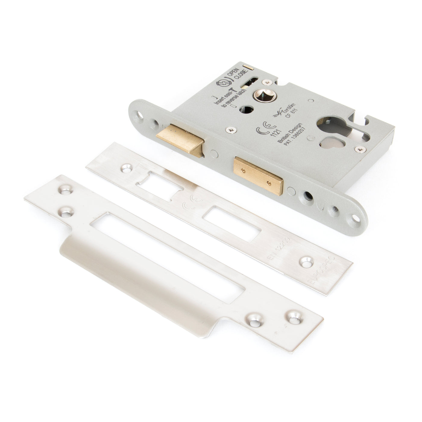 From The Anvil 91096 - SSS 3" Euro Profile Sash Lock #finish_satin-stainless-steel